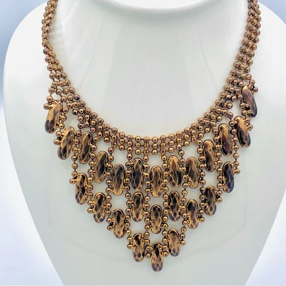 OTT Costume Gold Statement Necklace - Picture 4 of 10
